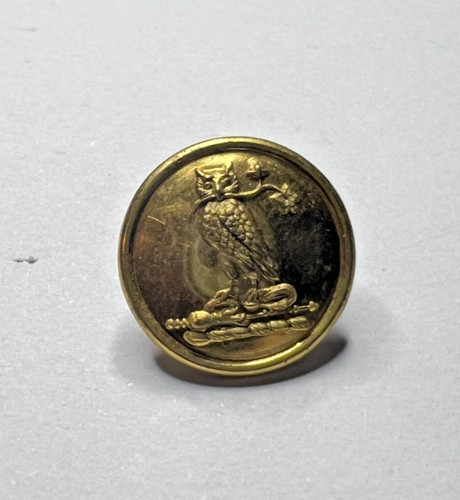 Antique livery button owl - antique,