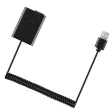 USB Charging Cable NP-FW50 Dummy Battery Spring Wire for  A7 A7R A7S A7M8063