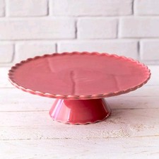 Cake Stand | Elegant Wedding Cake Pedestal | Dessert Display 25cm x 10cm (large)