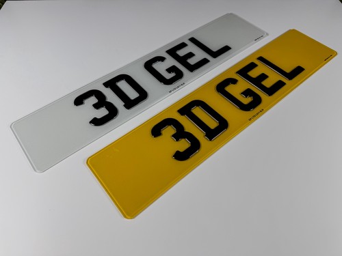 Gel number plates 100 - plates, 100%