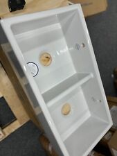 NEW Shaws Of Darwen SCSH900WH Double Bowl Kitchen Sink Basin white BR604