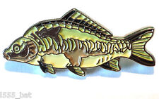 Mirror Carp Freshwater Game Fish Angling Fisherman Pin Angler Enamel Badge NEW