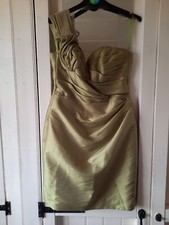 Ladies Kelsey Rose Size 12 Green Taffetta  Mini Dress Ideal for prom