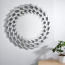 VENETIAN Large Round Spiral Patterned Living Room Bedroom Hallway Wall Mirror