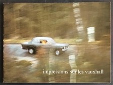 VAUXHALL Car Range Sales Brochure c1968 French Text  Viva Brabham  Victor 2000++