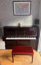 Samick SM2 compact upright piano gloss dark mahogany. DELIVERY COST TO BE AGREED