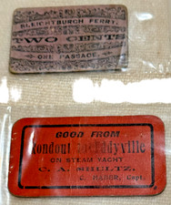 Lot of 2 Antique 1800s Ferry