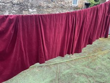Pair huge dark red velvet - red,