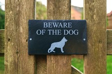 Beware of The Dog Slate Gate