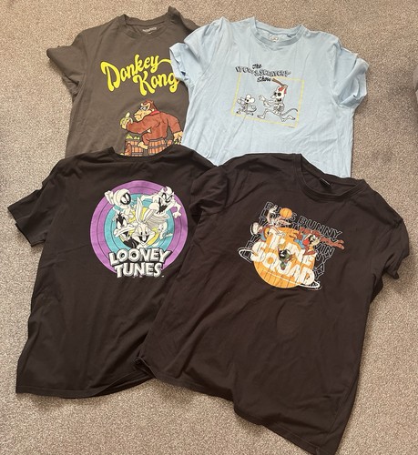 Mens character shirts size - 4, t-shirts