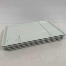 RAF Dinner Tray X5 Vtg 1974 Military Grey Plastic British Crow Foot Marked Royal