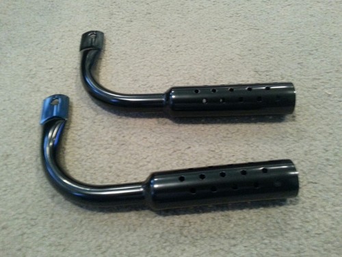New black gangster mufflers - new,