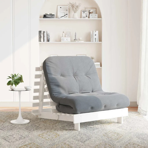 Walplus white futon sofa bed - white,
