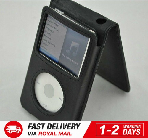 Black leather case cover - cover, for