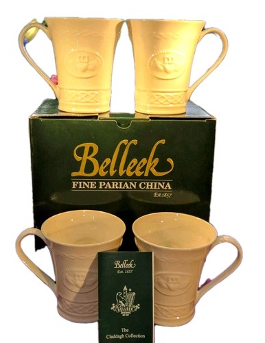 Belleek classic claddagh mugs - belleek,