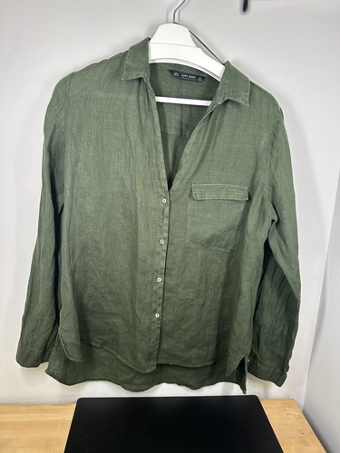 Zara green linen - zara,