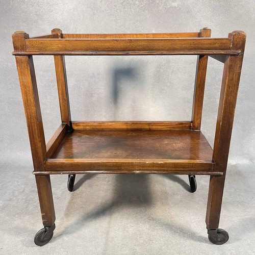 Vintage oak tea trolley drinks - vintage,