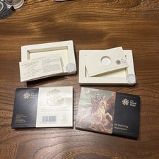 2 x Empty Royal Mint UK Half