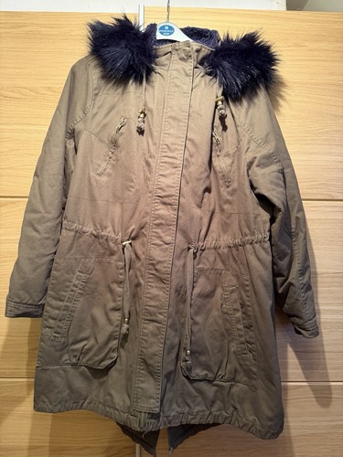South khaki parka coat - khaki, size