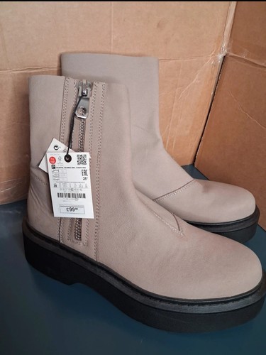 Zara real leather - leather, ankle