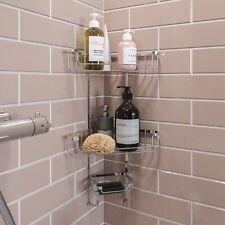 Croydex Rust Free 3 Tier Corner Shower Caddy Basket Storage