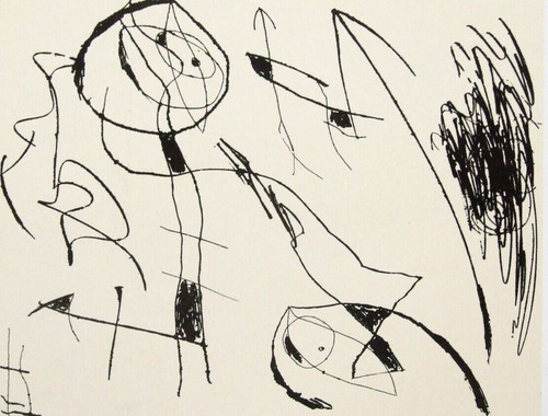 Joan miro mounted vintage - joan,