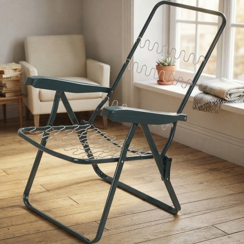 Armless green recliner chair - armless,