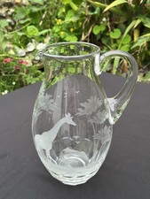 A Moser, Roland Ward Big Game Seried Glass Jug