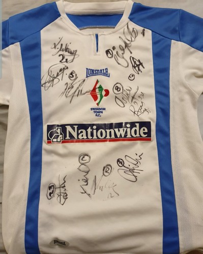 Swindon town retro signed