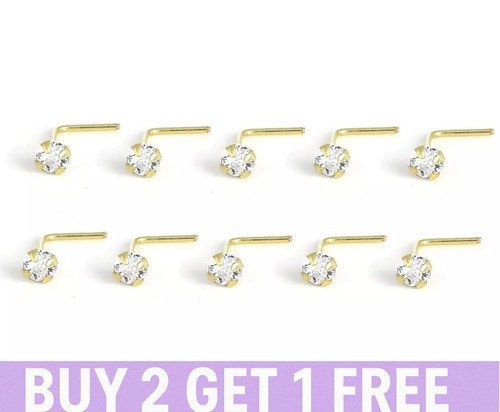 Nose stud pin 9ct gold - 9ct,