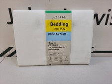 John Lewis Easy Care Organic Cotton 200TC Oxford Pillowcase Pair – White