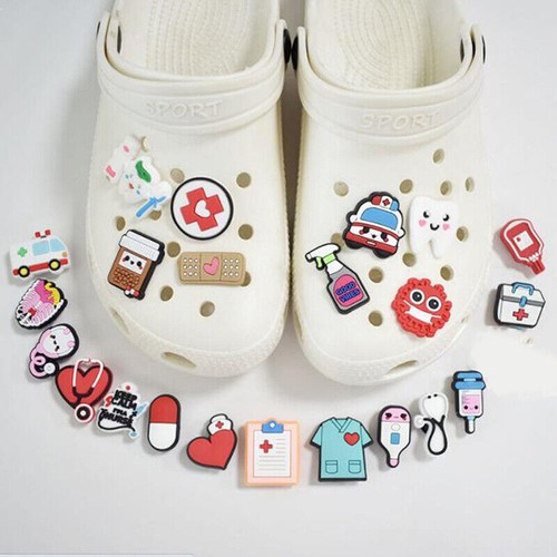 10pcs shoe charms - 10pcs, cartoon