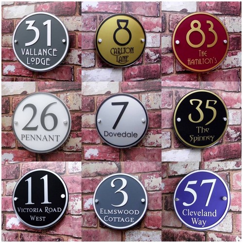 Personalised house sign door - house,