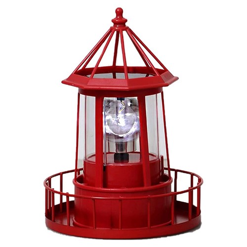 Led solar powered lighthouse - solar,