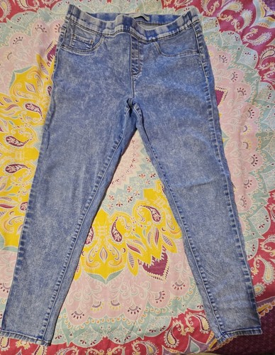 Blue acid wash jeggins size - jeggins,,