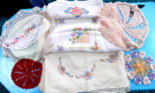 Old Hand Embroidery Linen