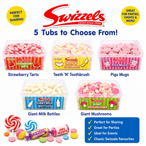 Swizzels tub sweets from - tub,