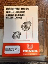 Honda Locking Wheel Nuts - 08W42-S10-501C