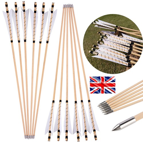 12x archery wooden arrow - 12x,