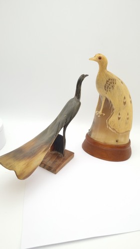 Vintage carved peacock - vintage,