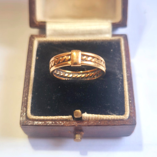 Celtic ring gold band - ring,