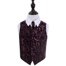 Black & Purple Woven Floral