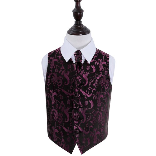 Black purple woven - woven, floral
