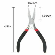 1x MINI FLAT NOSE PLIERS JEWELLERY BEAD WIRE WORK HOBBY CRAFTS MAKING TOOL DIY