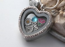 Heart Memory Locket Necklace/