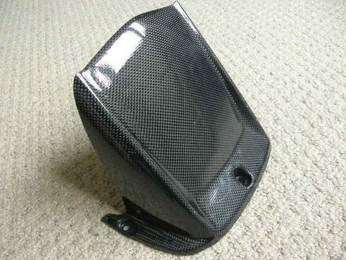 Carbon fibre rear hugger - carbon,