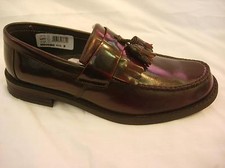 M900  Polished Leather Tassel Tassle Loafer Oxblood Black SIZE 6 7 8 9 10 11 12 