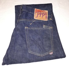 PRPS Rambler Jeans Mens 30W 30L Dark Indigo Wash Button Fly Immaculate RRP $400+