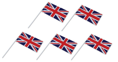 Union jack hand waving flags - union,