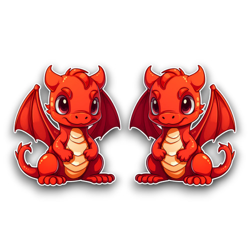 Small cute red - red, vinyl